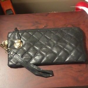 Quilted Black/White Cosmetics/Coin Bag/Wallet